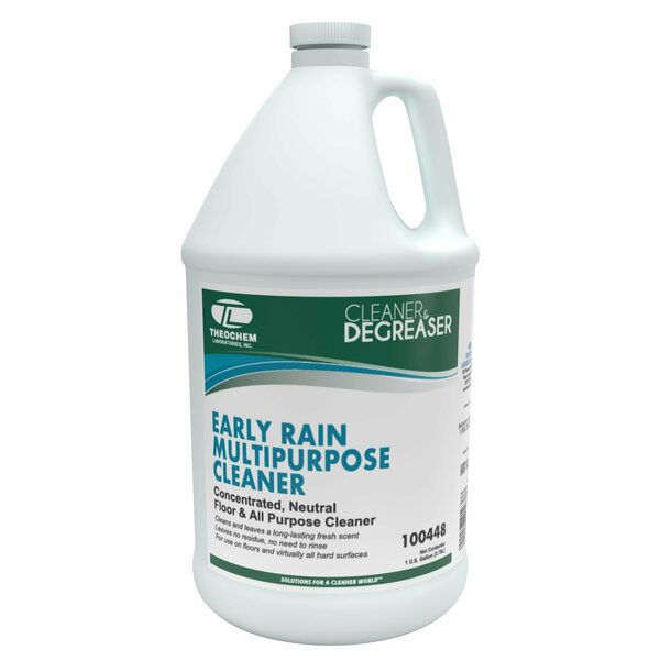 Theochem EARLY RAIN MULTIPUROPSE CLEANER - 4/1 GL CASE, Floor Cleaner, 4PK 100448-99990-7G